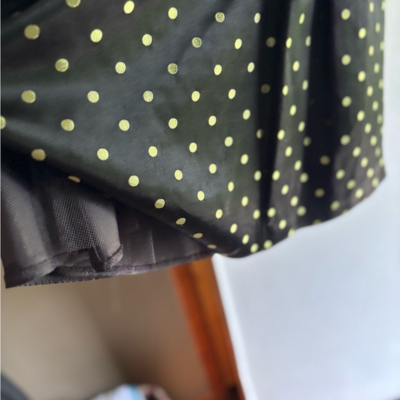 Jessica McClintock Black and Gold Strapless Dress - Picture 6 of 7